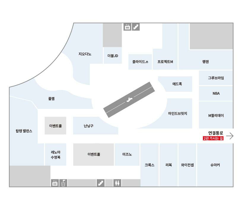 마리오 3관 층별 안내 지도